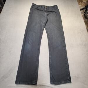 Hudson Jeans Girls 20 Blue Straight Leg Distressed Stretch Denim